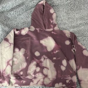 Bleach Dyed cropped sweat shirt